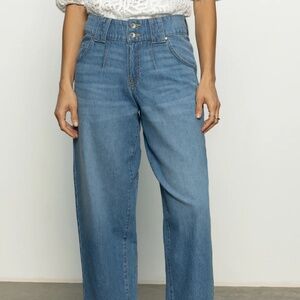 Sanctuary Side Car Semi High Rise Barrel Jeans Line Dance 24